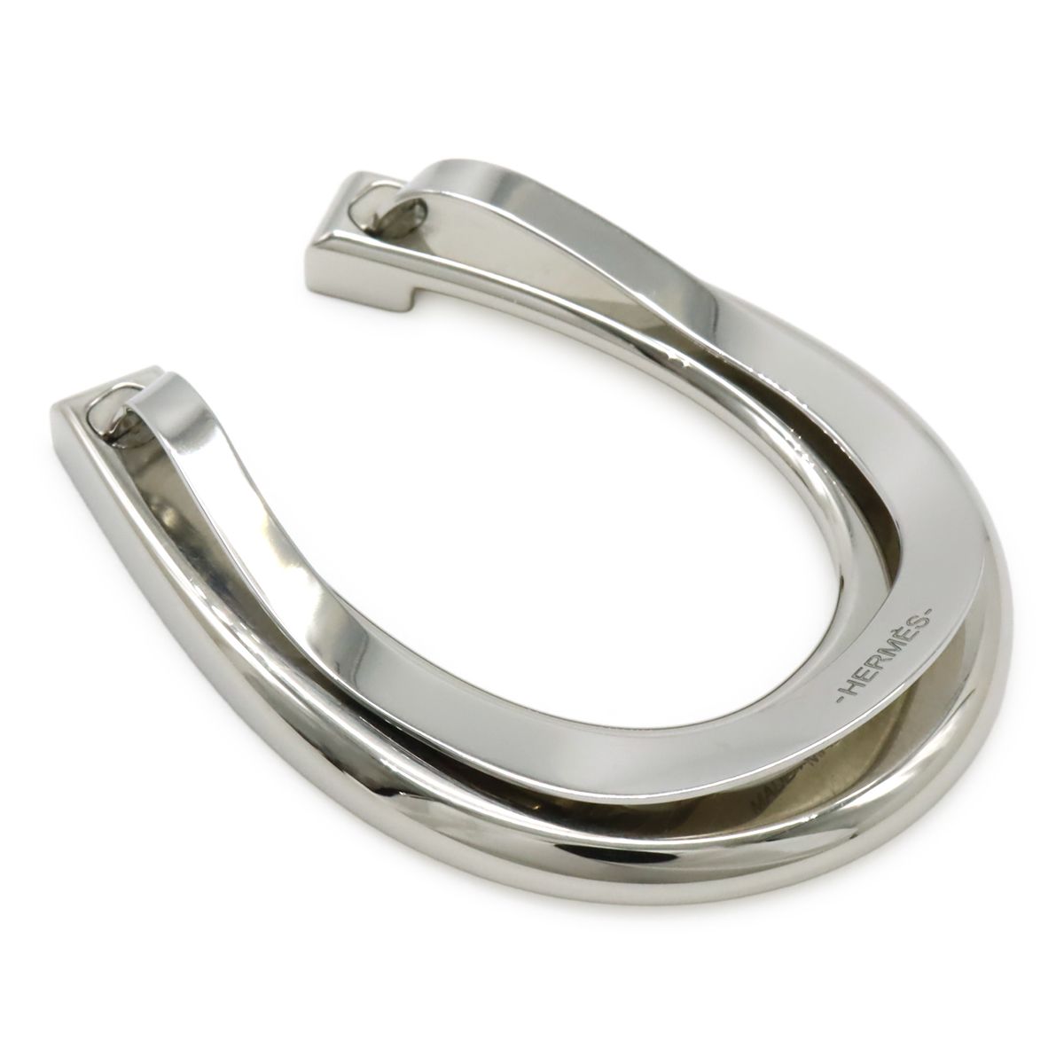 HERMES エルメス ラック ホースシュー マネークリップ ビルクリップ 札ばさみ ステンレススティール シルバー H077310FJ00