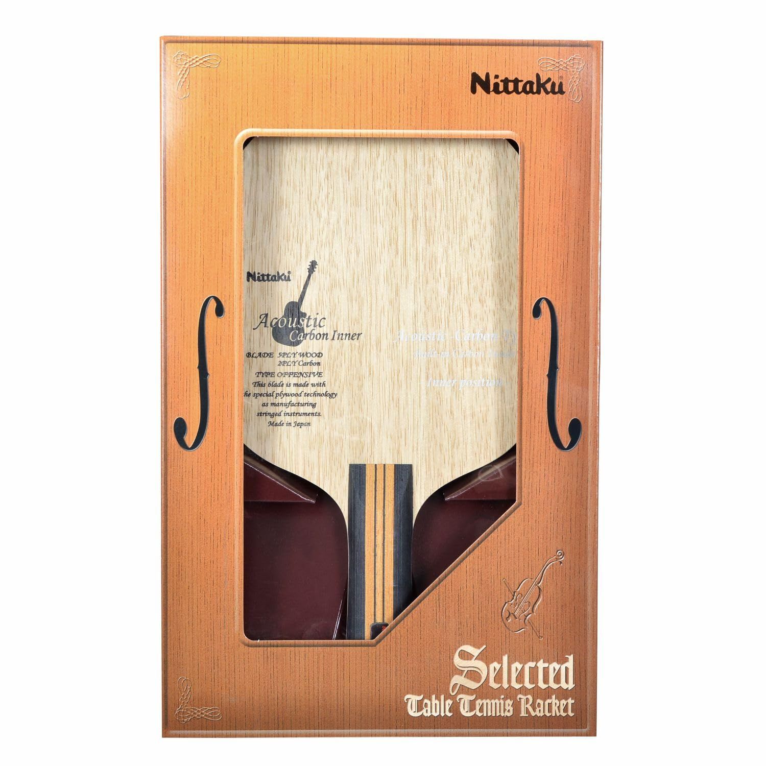  ニッタク Nittaku 卓球 ラケット アコーカーボンインナー シェークハンド 攻撃用 特殊素材入り ラケット 卓球