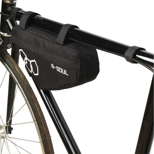 自転車用フレームバッグ レッド トライアングルバッグ 三角バッグ 財布やモバイルバッテリーの収納に 自転車防水フロントバック 簡単取付 - メルカリ