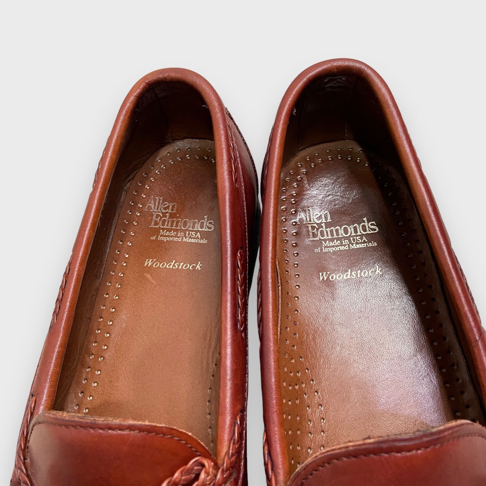 Allen Edmonds キルトローファー Woodstock 黒茶コンビ USA製 Allen