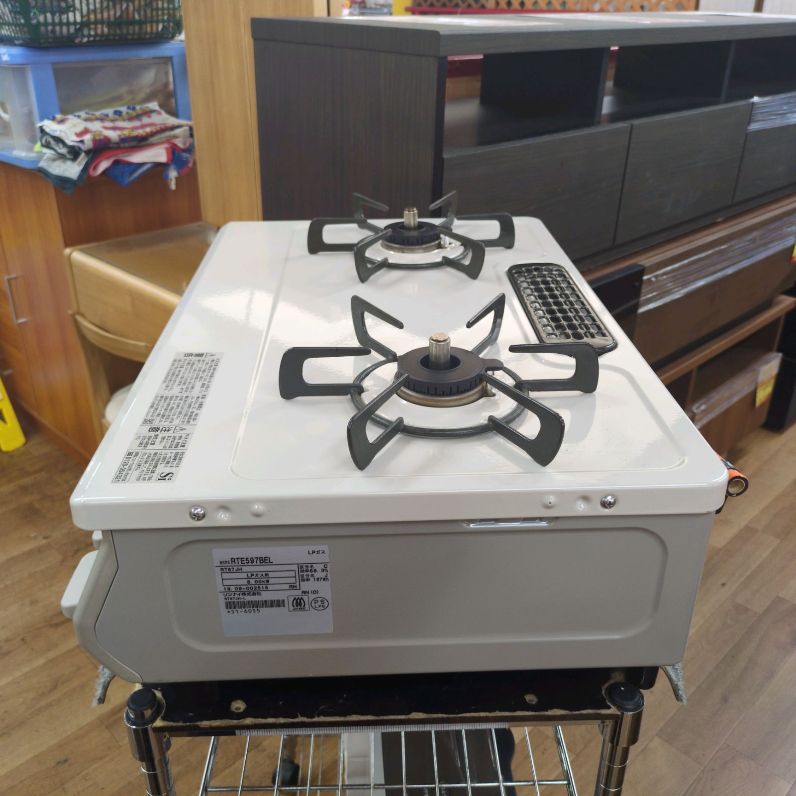 J309 ★グリル多少使用感★2019年製★Rinnai★LPガスコンロ★水無し片面焼きグリル J309 ☆グリル多少使用感☆2019年製☆Rinnai☆LPガスコンロ☆水無し