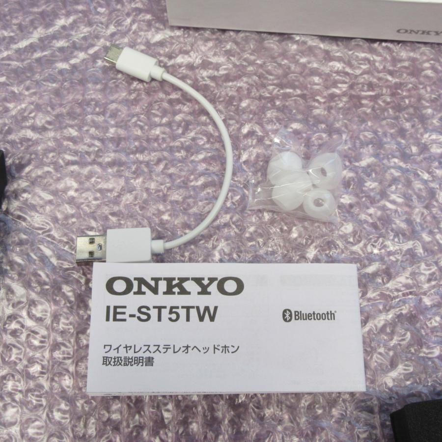 良品中古 サマンサタバサ ONKYO ワイヤレス イヤホン (ホワイト