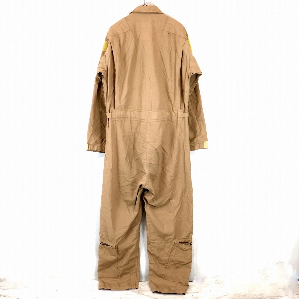 90年代 米軍実物 U.S.AIRFORCE CWU 27/P サマーフライトスーツ オールインワン ミリタリー 戦闘服 ベージュ (メンズ 44L)  中古 古着 N9931 - メルカリ