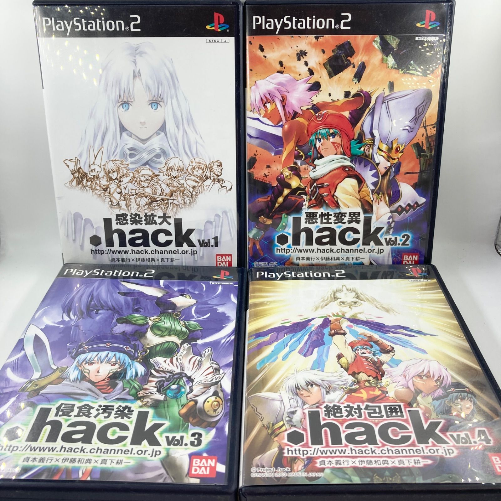 ps2 .hack ドット ハック Vol.1 〜 Vol.4 4枚セット 【1522】 - メルカリ