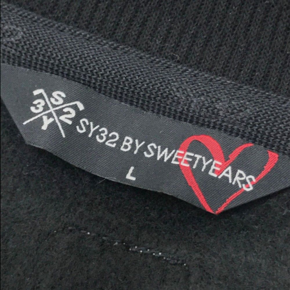 サイズ：L SY32 BY SWEET YEARS GOLF エスワイサーティトゥ SYG-23A01 スウェット 裏起毛  ブラック系 [240101419607] ゴルフウェア メンズ ストスト サイズ：L SY32 BY SWEET YEARS GOLF エスワイサーティトゥ SYG
