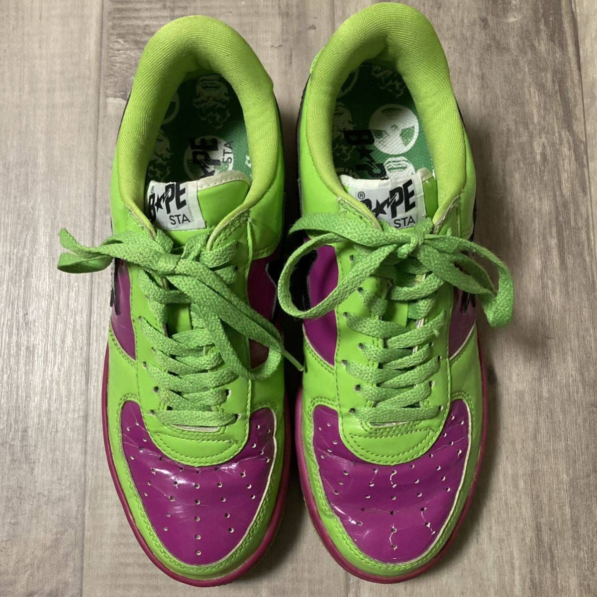 2005年 Marvel Hulk BAPESTA スニーカー 27cm a bathing ape BAPE STA ...