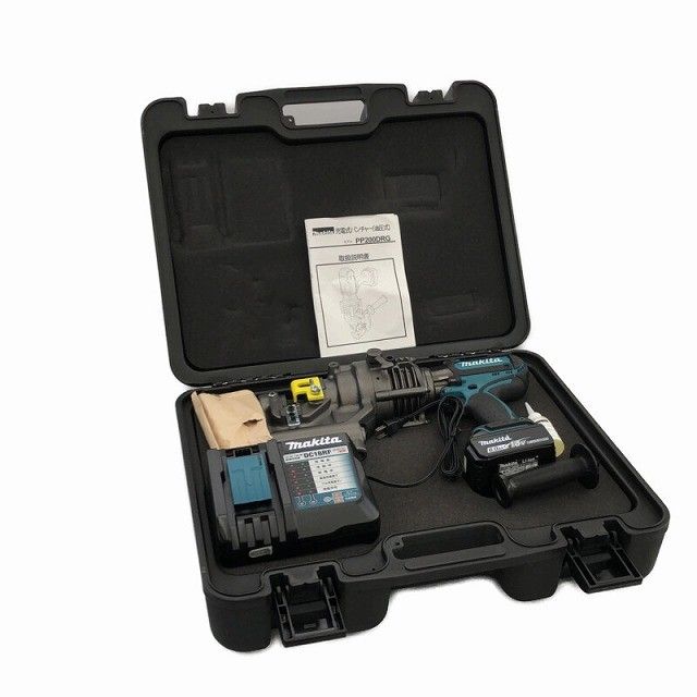 makita マキタ 18V 充電式パンチャー PP200DRG バッテリー1個 18V 6.0Ah 充電器 油圧式パンチャー コードレス