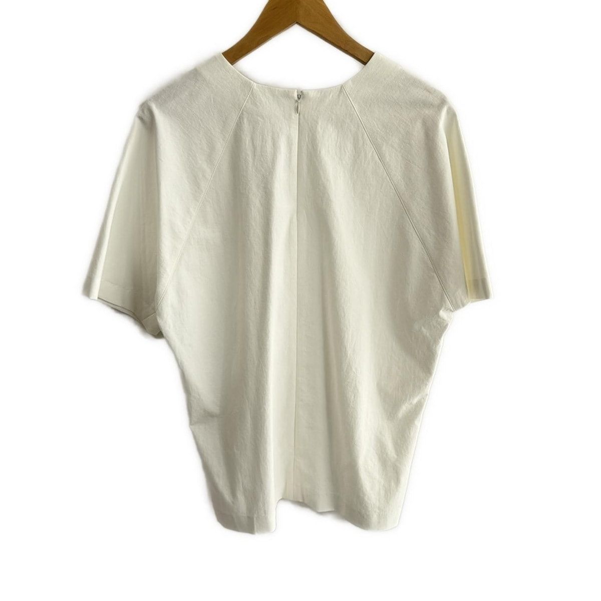 theory luxe セオリーリュクス 半袖カットソー サイズ38 M レディース 白 Vネック|ドルマンスリーブ