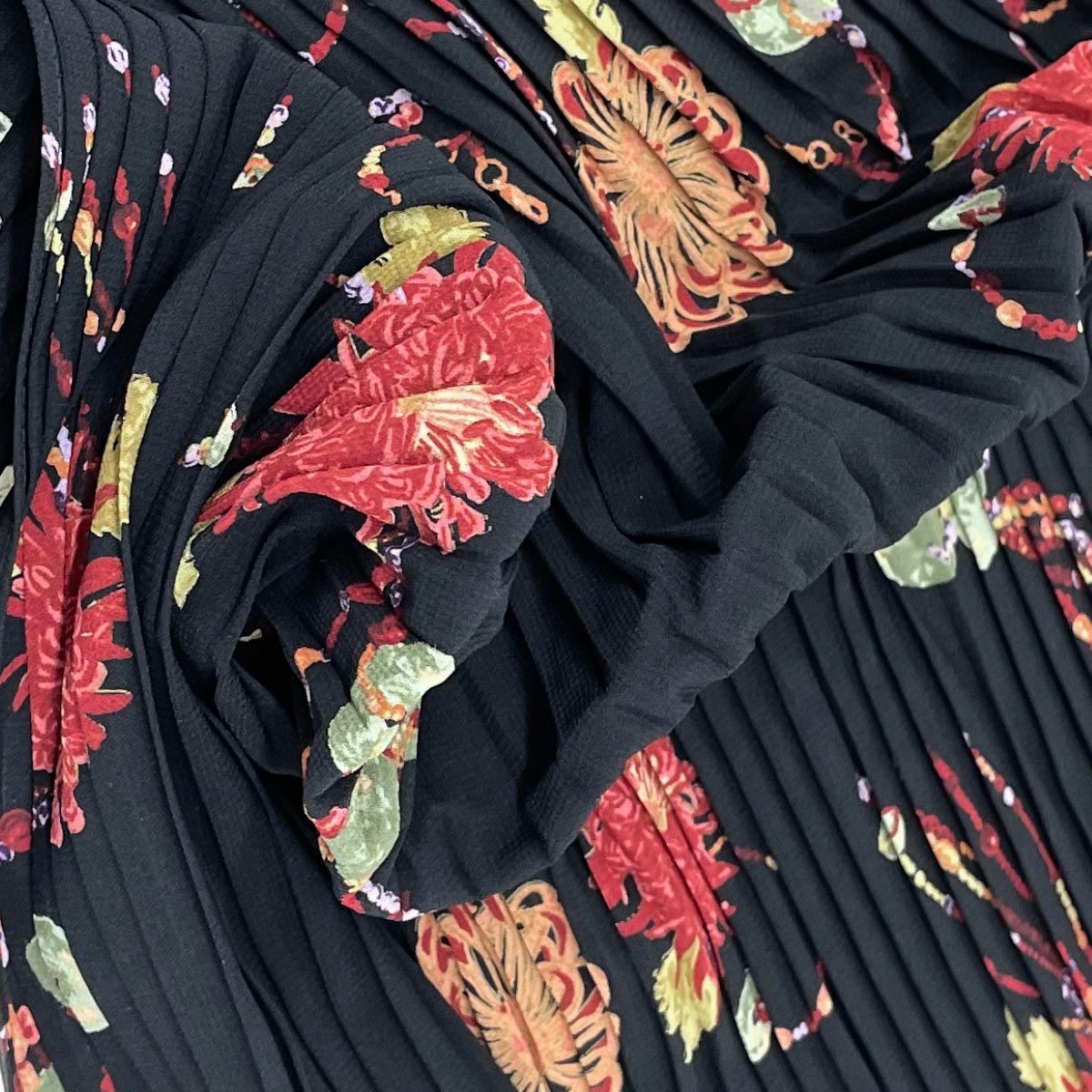 カネコイサオのレースの総ピコフリル付きジャケットの黒 199