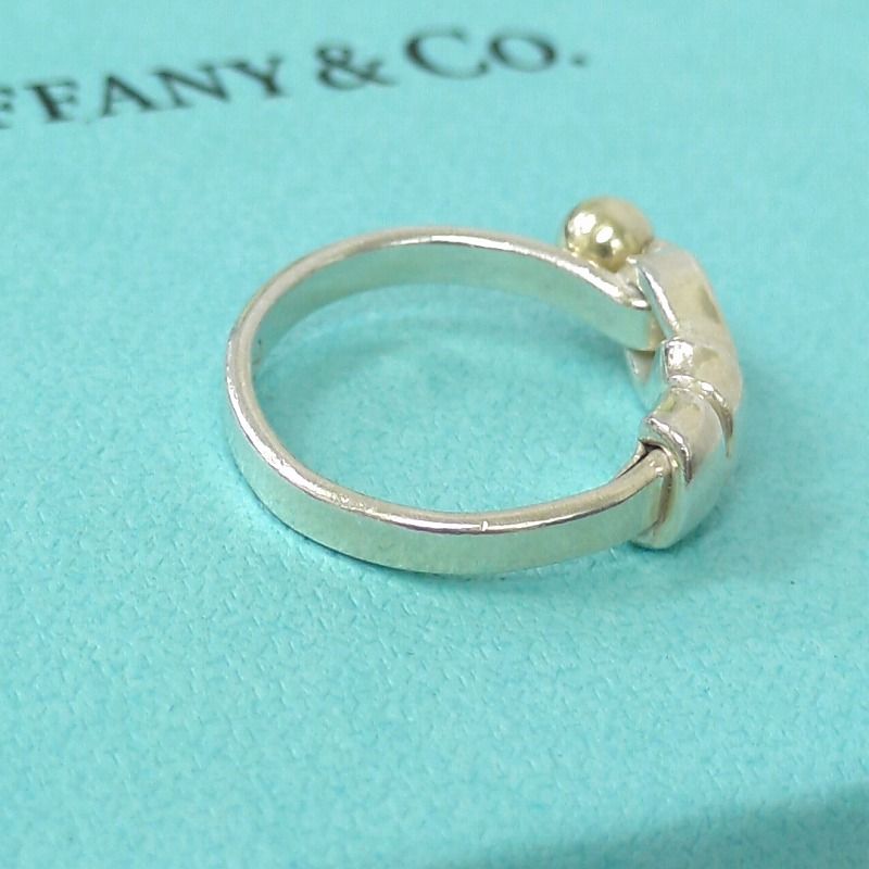 TIFFANY ティファニー フック＆アイ SVリング シルバー ゴールド