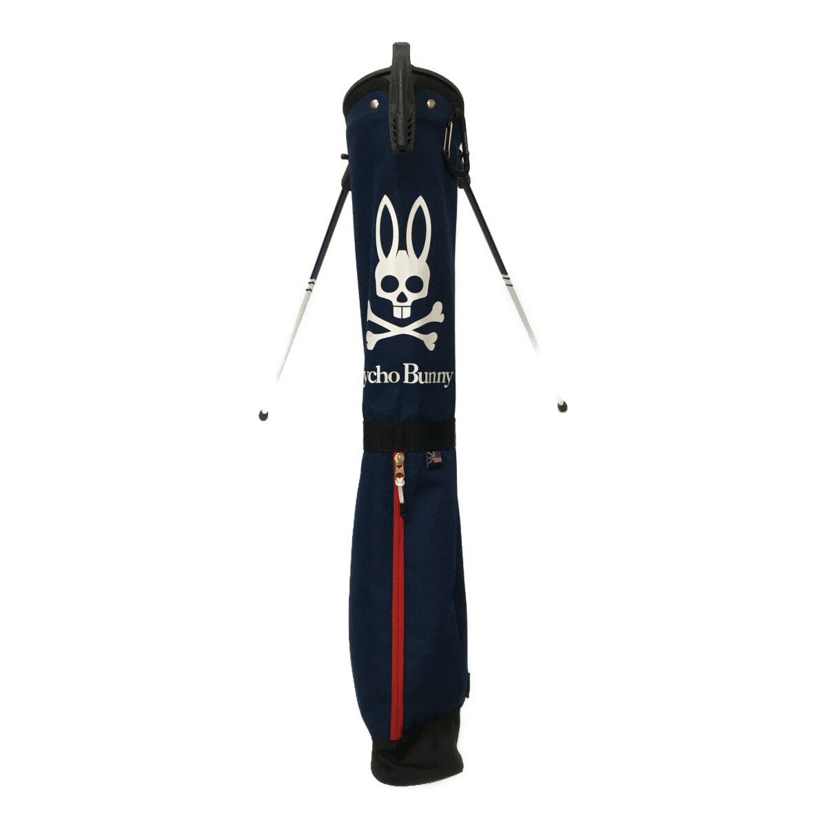 Psycho Bunny - coco 中古 サイコバニー Psycho Bunny セルフスタンドバッグ ネイビー 紺 クラブケース 中古 サイコバニー Psycho Bunny セルフスタンドバッグ ネイビー