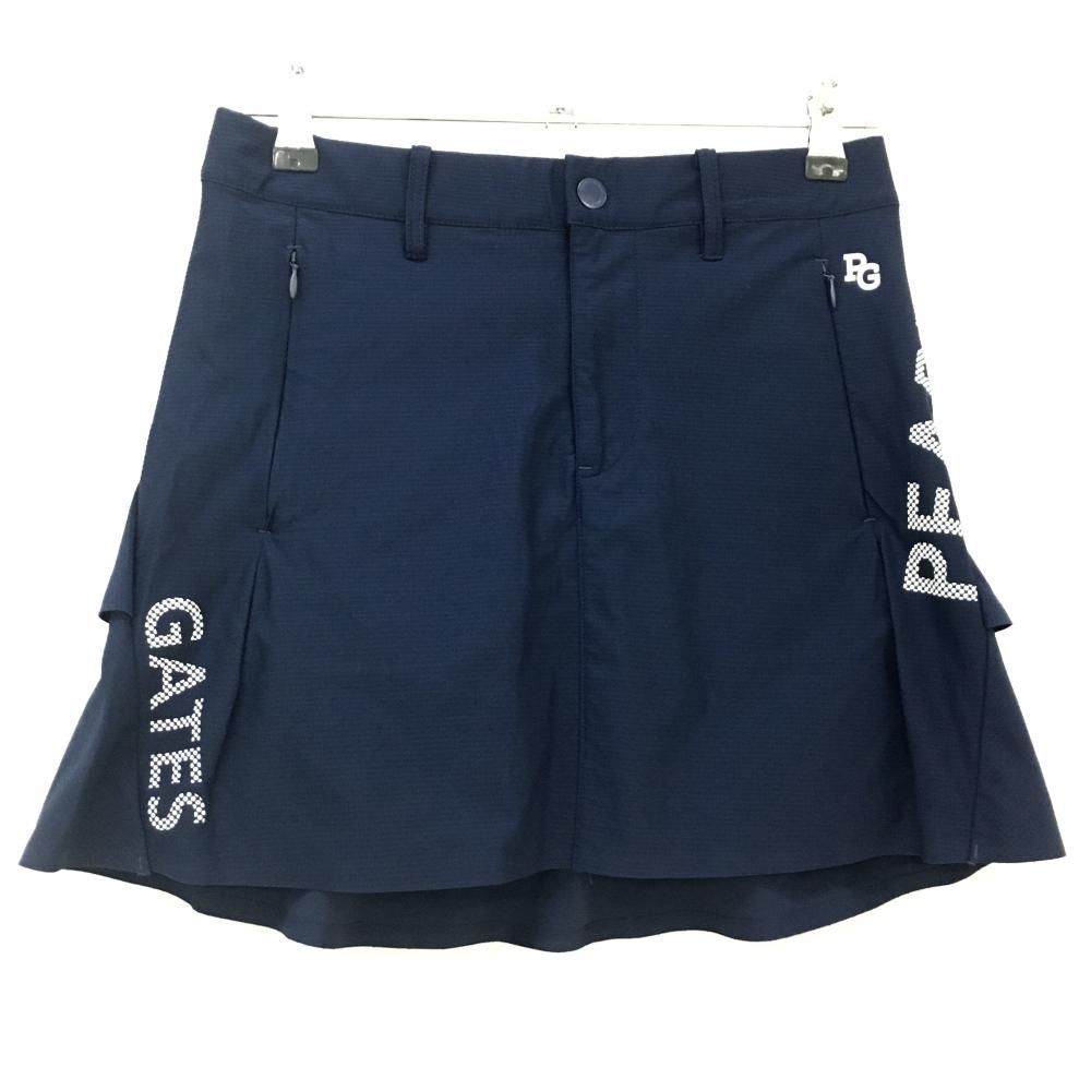 PEARLY GATES - 【超美品】パーリーゲイツ スカート ネイビー×白 後3段フリル レディース 0(S) ゴルフウェア 2023年モデル PEARLY GATES 超美品】パーリーゲイツ スカート ネイビー×白 後3段フリル