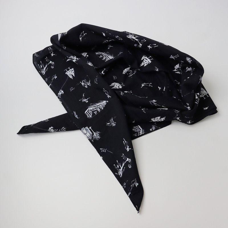 美品 オールドマンズテーラー R&D.M.Co- WEEKEND HILL GAUZE SHAWL