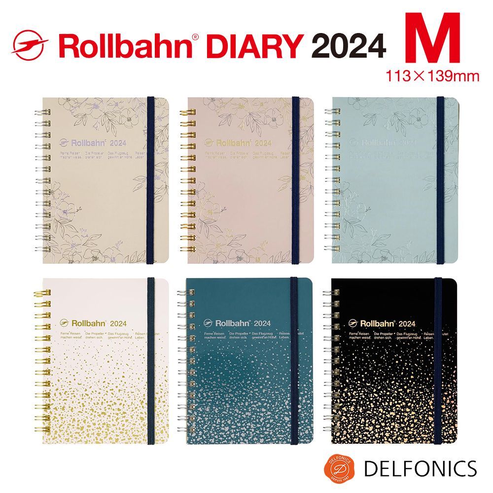 ロルバーン 2024 ダイアリー 手帳 M スケジュール帳 2023年10月始まり デルフォニックス スターダスト ルブラン