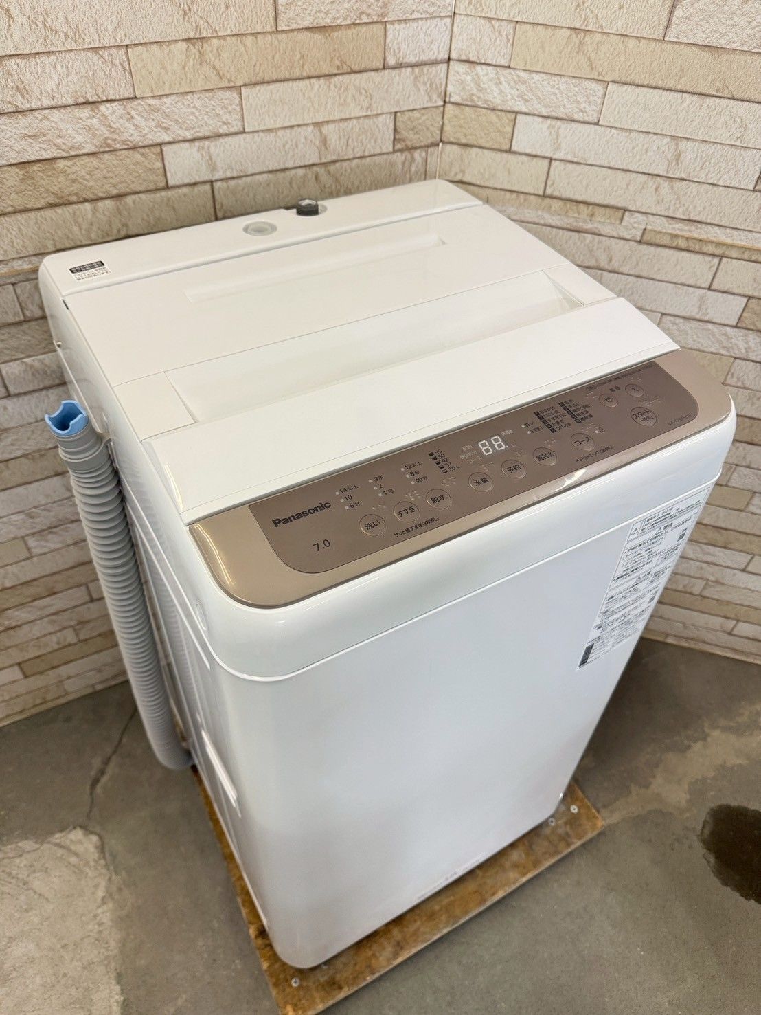 大阪 3か月保障付き 洗濯機 パナソニック 7kg 2025年 NA-F70PB15 SS-66