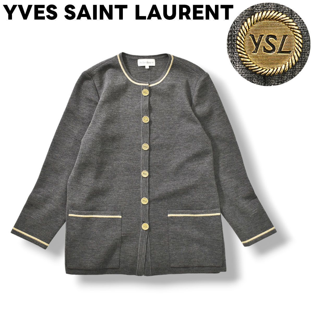 極美品YVES SAINT LAURENTイヴサンローランロングフレアスカートM 極美品YVES SAINT LAURENTイヴサンローランロングフレアスカートM