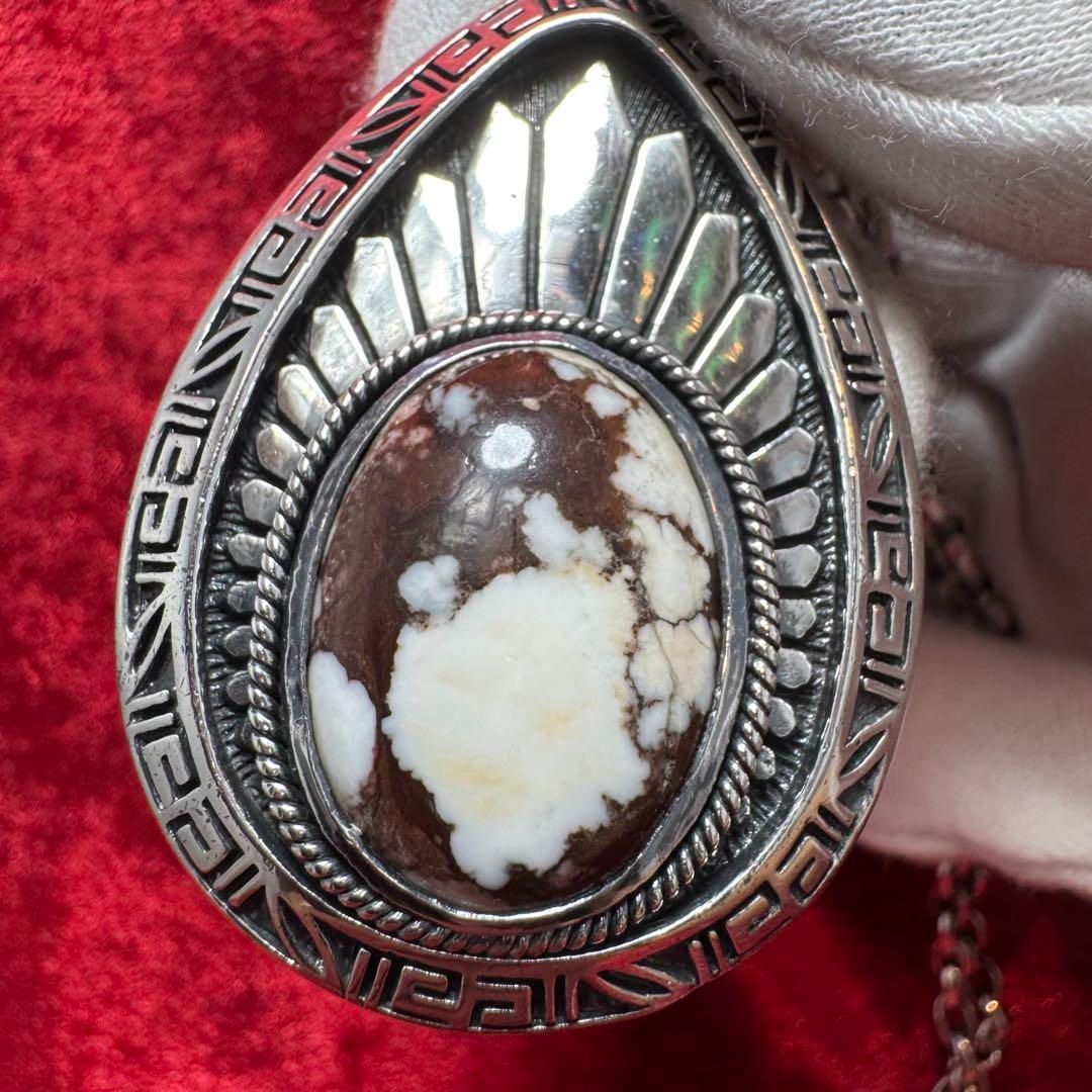 ワイルドホース 大きなペンダントトップ 68.6g サード SAAD