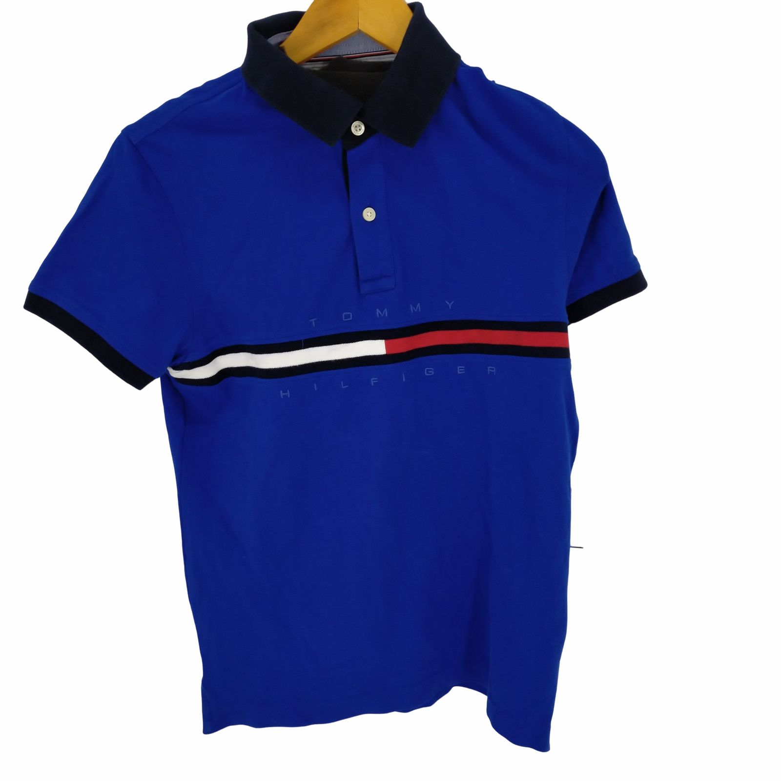 トミーヒルフィガー TOMMY HILFIGER SLIM FIT ロゴ半袖ポロシャツ メンズ JPN：M 