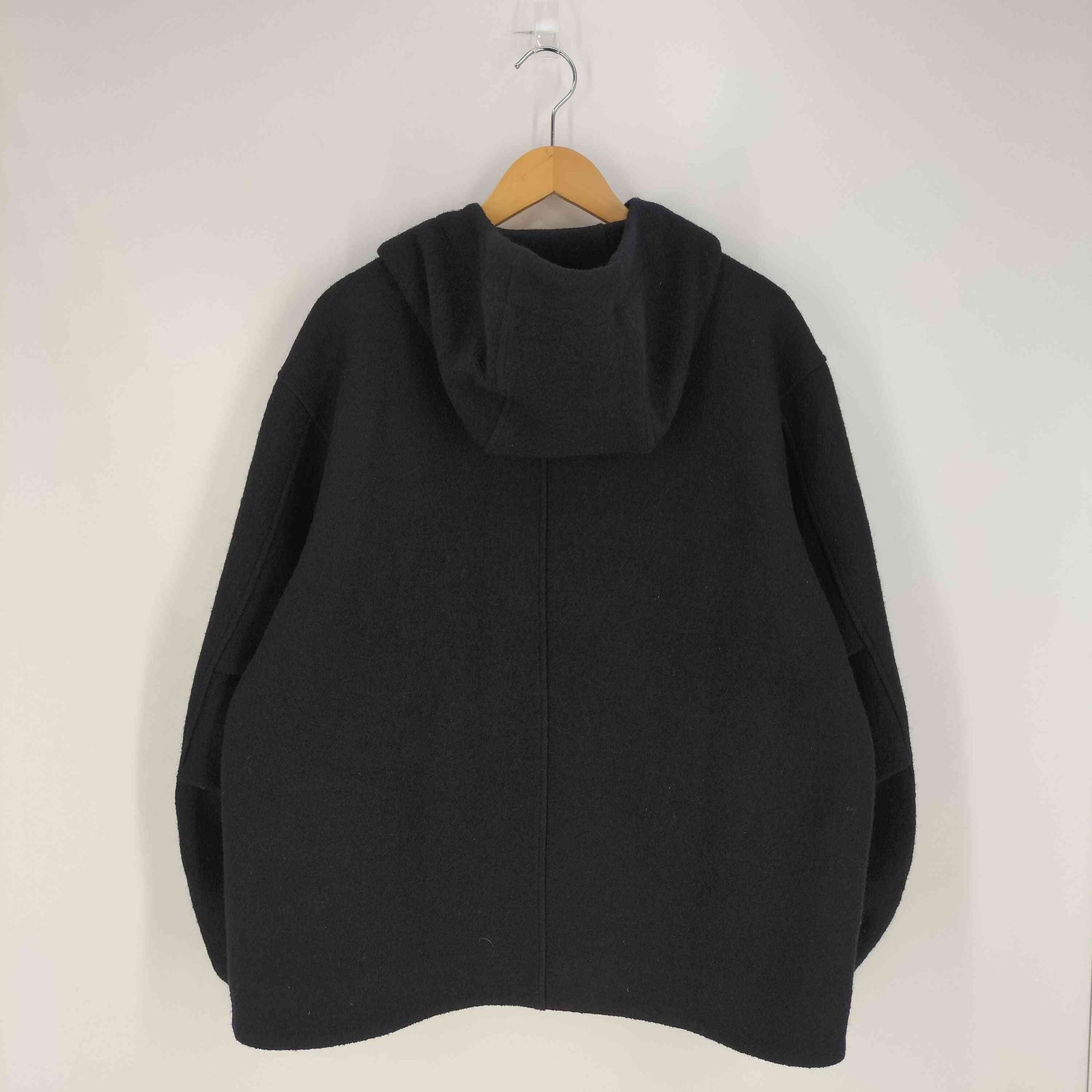 コス COS FUNNEL-NECK WOOL HOODED JACKET ファンネルネックウール 
