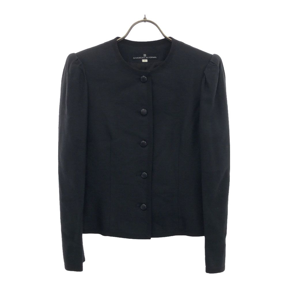 ジバンシィ ハイフォーマル ノーカラージャケット 8 ブラック GIVENCHY HI FORMAL レディース ジバンシィ ハイフォーマル ノーカラージャケット 8 ブラック