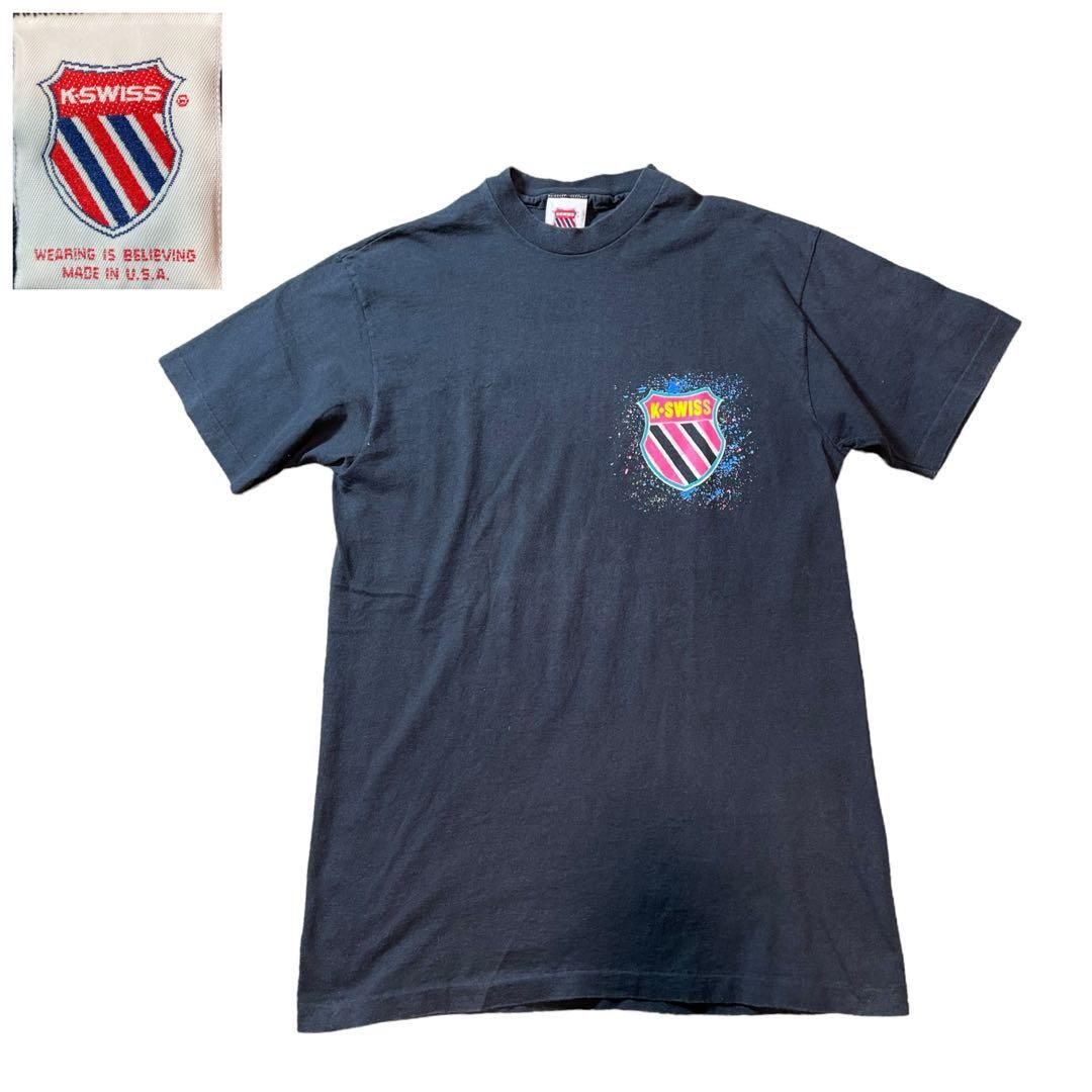 80s 90s ビンテージ K-SWISSTシャツ シングルステッチ NT00619 - メルカリ