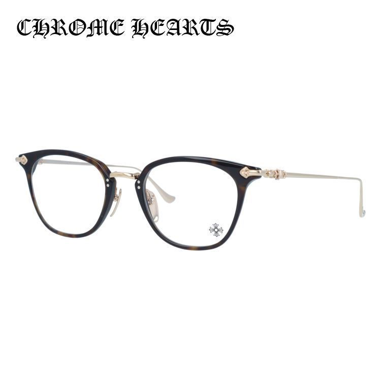 、、、　CHROME HEARTS メガネ　SHAGASS サイドクロス CHROME HEARTS クロムハーツ メガネフレーム SHAGASS MBK 51 度付き 度
