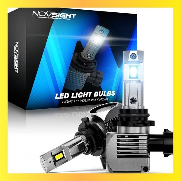 送料無料 NOVSIGHT HB4 LEDヘッドライト 車用/バイク用 hb4 LEDバルブ 新車検対応 高品質LEDチップ搭載 ホワイト 爆光 6500K 20000LM（10000*2） 高速回転冷却ファン付き 静音 DC9-32V 高輝度 99％車種