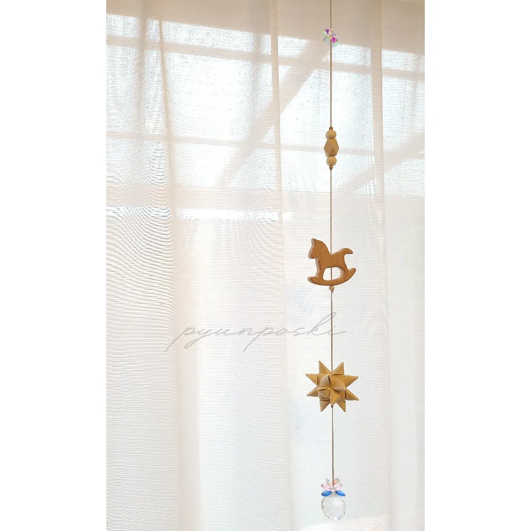 メルカリshops 北欧サンキャッチャー Mokuba ブルー ピンク