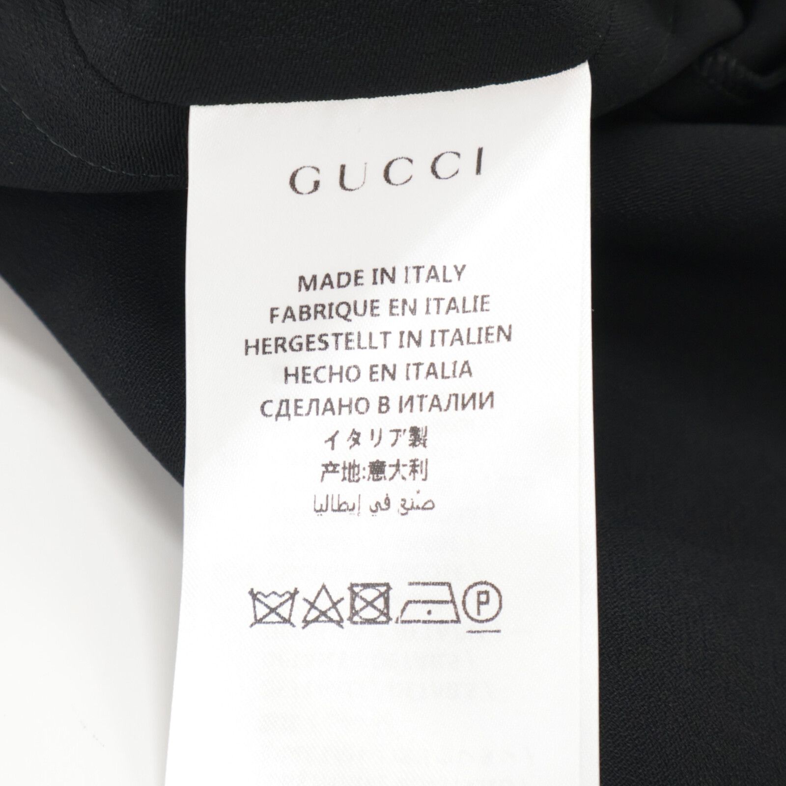 GUCCI グッチ 528977 18年 ブラック ストレッチビスコースチュニックドレス 38
