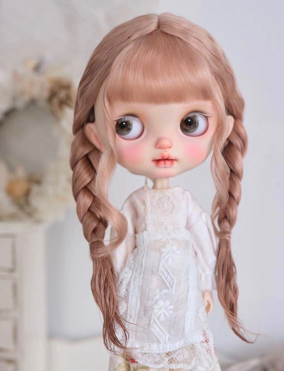 ブライス ウィッグ モヘアウィッグ 海外作家 三つ編み チョコラテ ブライス ウィッグ モヘアウィッグ 海外作家 三つ編み チョコラテ
