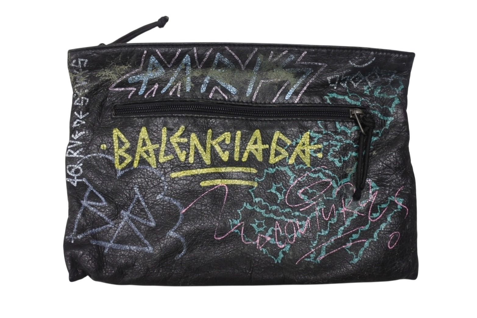 BALENCIAGA バレンシアガ 18SS Graffiti Clutch Bag