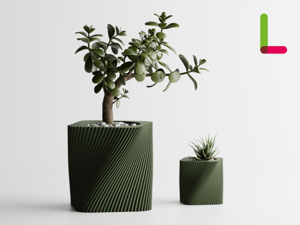 ほぼ新品】ナップラ プラントポット 230x155mm ペールグレー 植木鉢