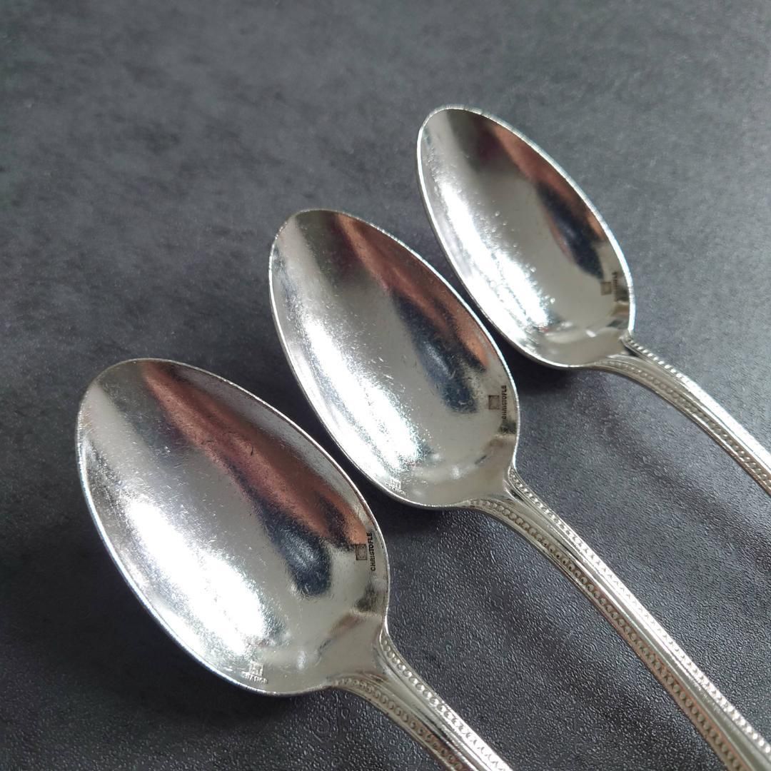希少 クリストフル パール デザートスプーン 3点 - メルカリ