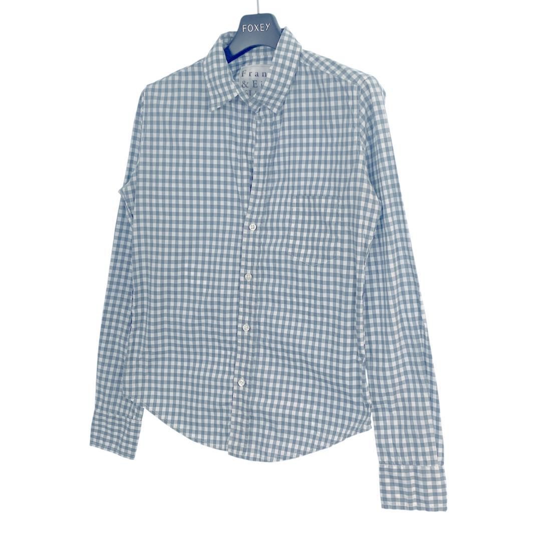 Frank＆Eileen 長袖 スキッパーシャツ XXS ブルー