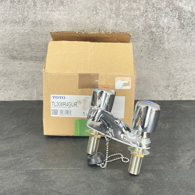 TOTO 台付 2ハンドル13 ゴム栓 共 洗面 TL306R4GUR 混合水栓 住宅設備|600160