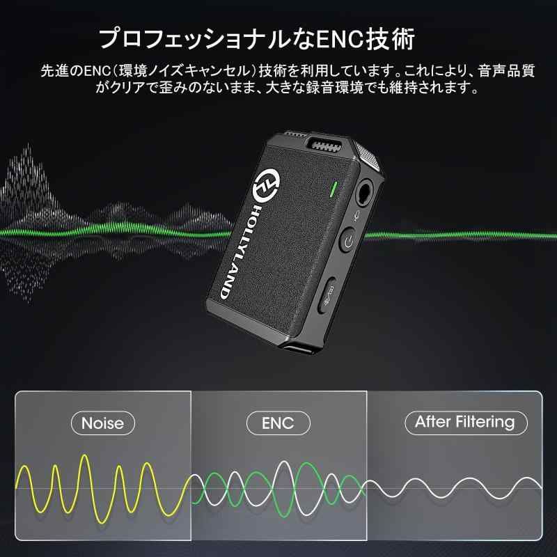 Hollyland Lark Max-ワイヤレスマイク-ラベリアマイク IOSとAndroid