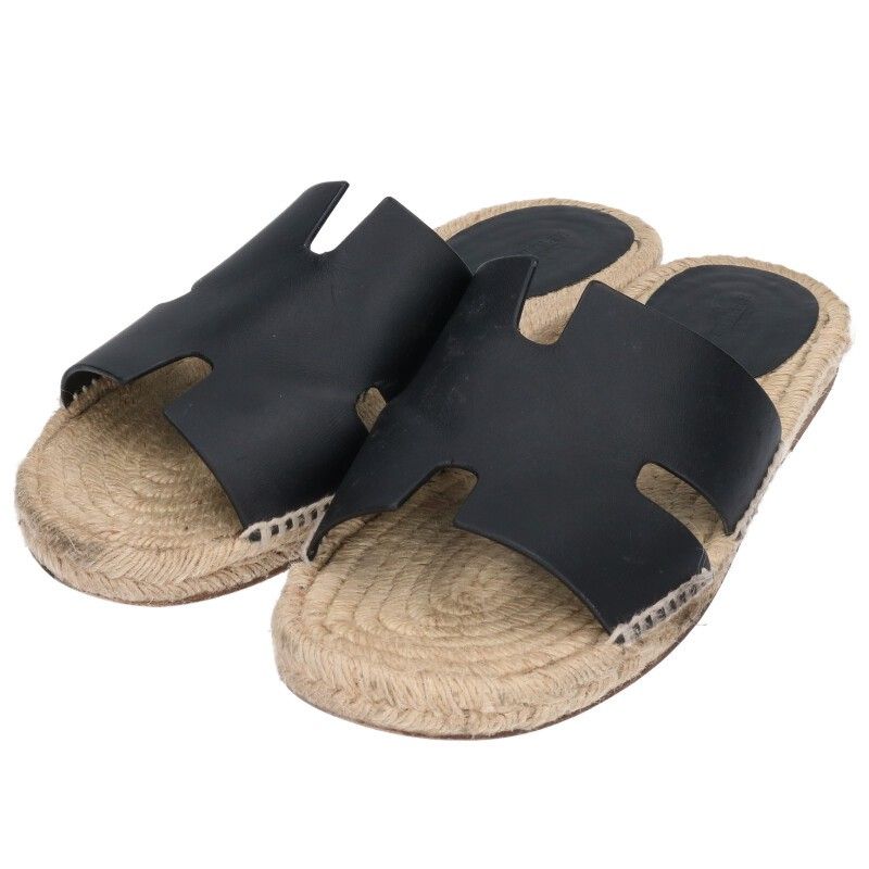 エルメス アンティグア フラットレザーサンダル メンズ 42