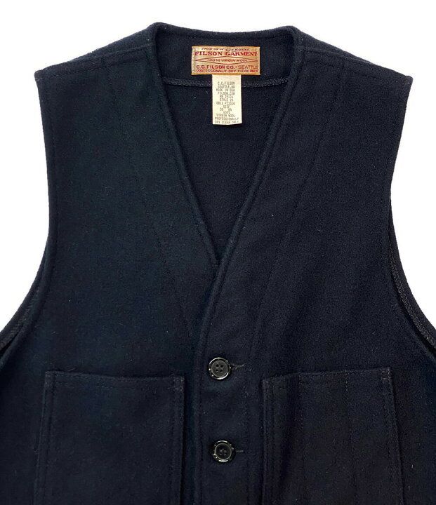 フィルソン　マッキーノウールベスト　NAVY FILSON（フィルソン）MACKINAW WOOL VEST（マッキーノウール