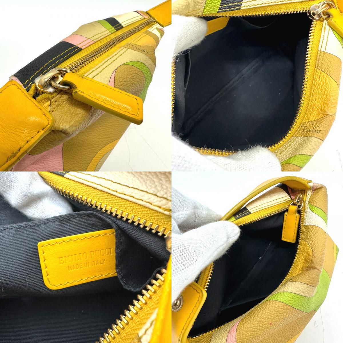 Emilio Pucci エミリオプッチ 化粧ポーチ プッチ柄 PVC マルチ