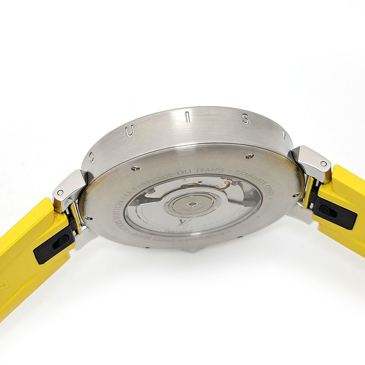 ルイ・ヴィトン LOUIS VUITTON GMT 自動巻き 時計 ラバーベルト