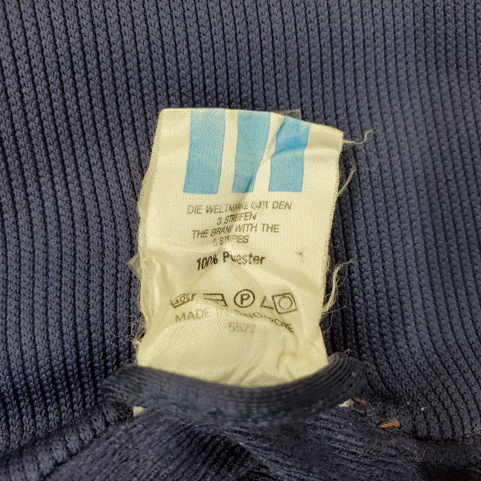  80 s ヴィンテージ adidas アディダス トラックジャケット ジャージ XXSサイズ 紺色 マルチ Trefoil fg 1027-1 ジャージ トップス