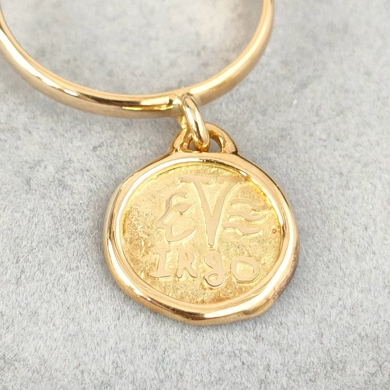 18金 K18 デザインリング 造幣局刻印 兼用 1.27g 8号