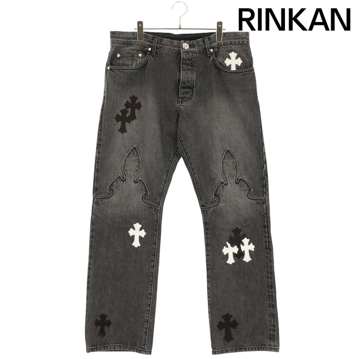 クロムハーツ JEAN SL FLEURKNEE クロスパッチ付きフレアニー