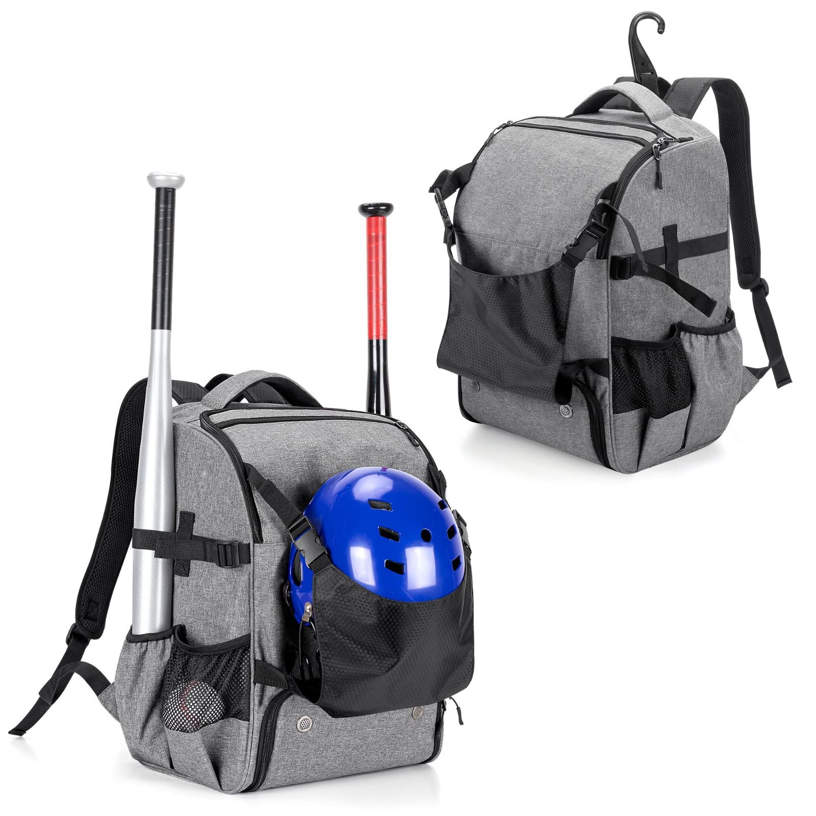 【人気商品】バッグ 野球 野球 シューズ収納付き 野球 バックパック 4本バット収納 リュック DSLEAF