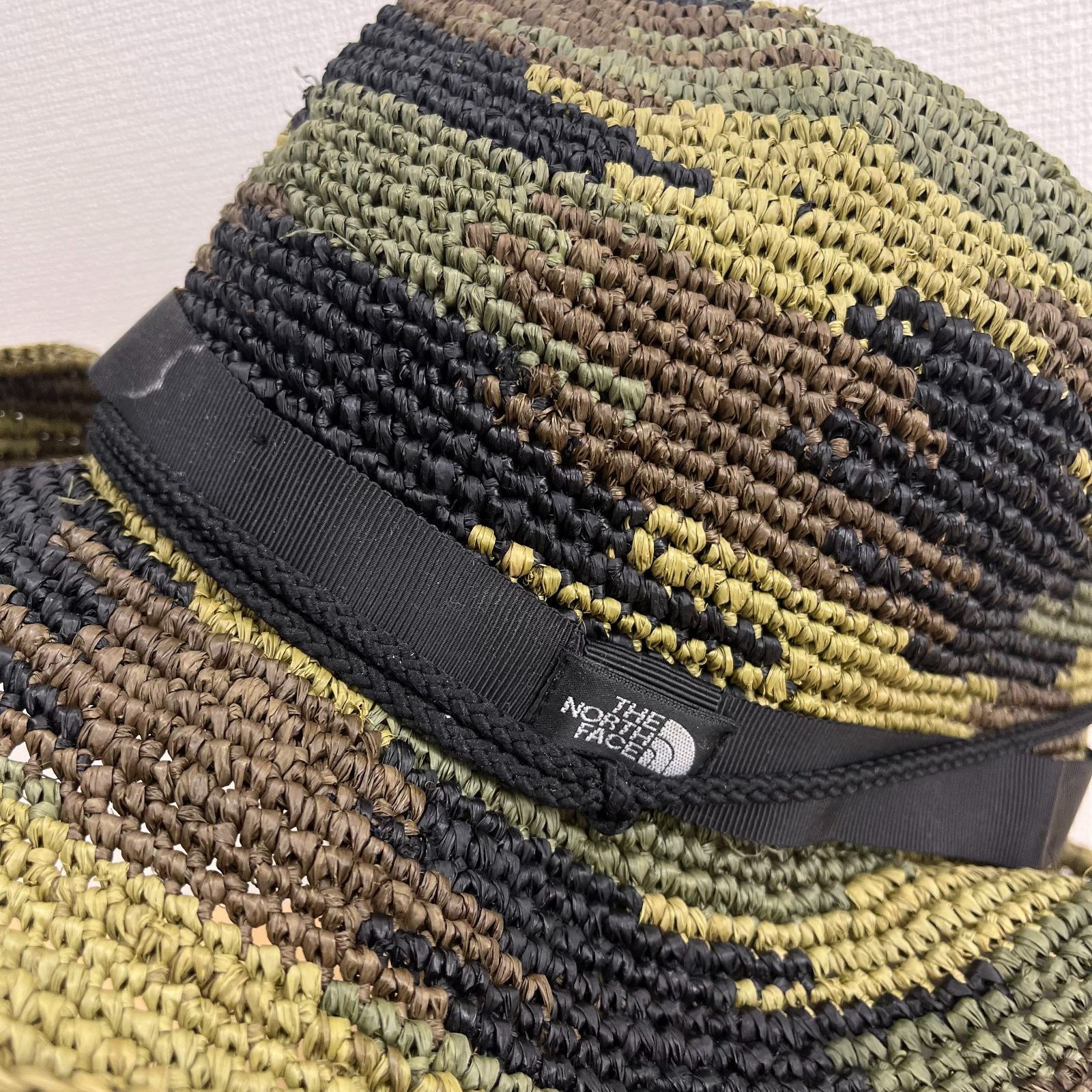 極美品THE NORTH FACE 迷彩 ラフィアハット サファリハット 美品THE NORTH FACE 迷彩 ラフィアハット サファリハット - メルカリ