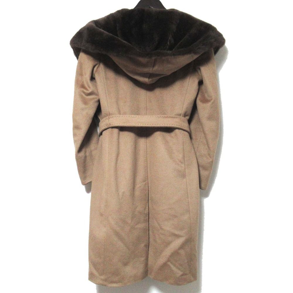 良品 Max Mara マックスマーラ ファーカラー アルパカウール  
