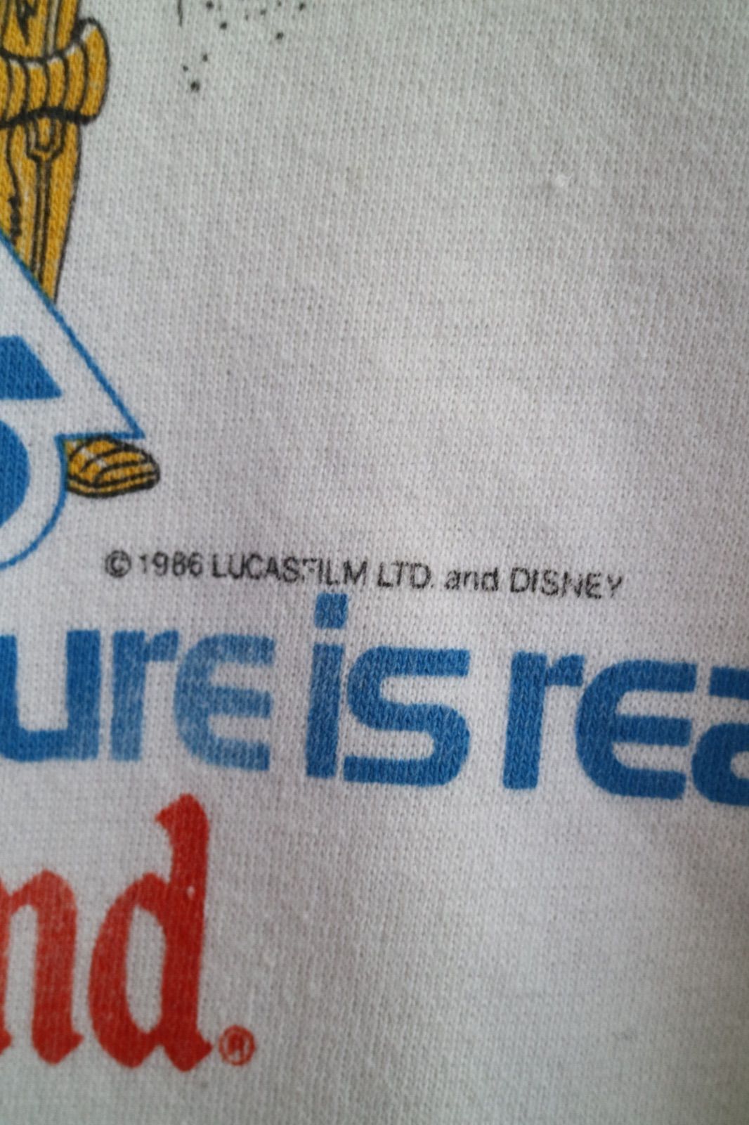 80s Disney STARWARS C3PO R2D2 STARTOURS SWEAT ディズニー スター