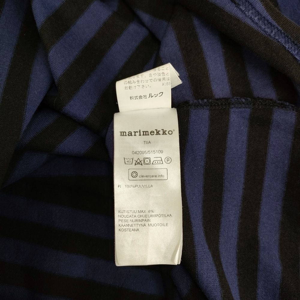 marimekko TIIA ボーダーTシャツワンピ サイズXS ワンピース