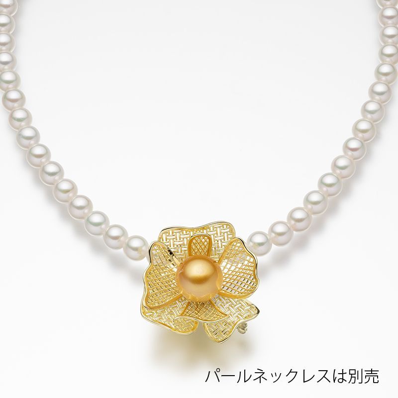 白蝶パールブローチ 金色 13.2mm 真珠 パール 冠婚葬祭 ギフト