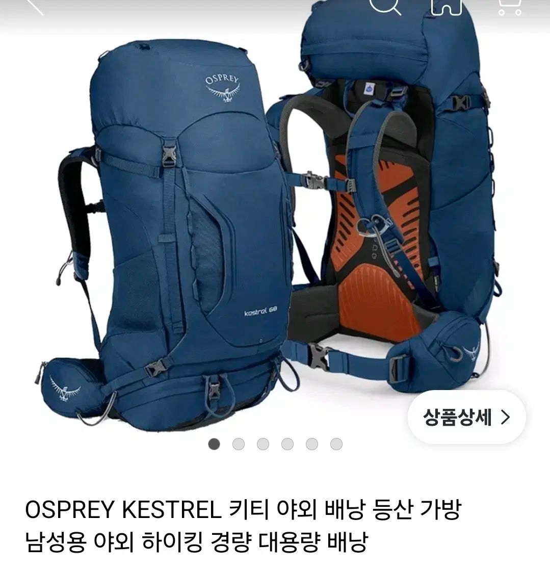 オスプレイ OSPREY カストロール 68 登山リュック